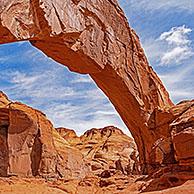 Goulding Arch, natural sandstone arch at Oljato-Monument Valley, San Juan County, Utah, United States, USA